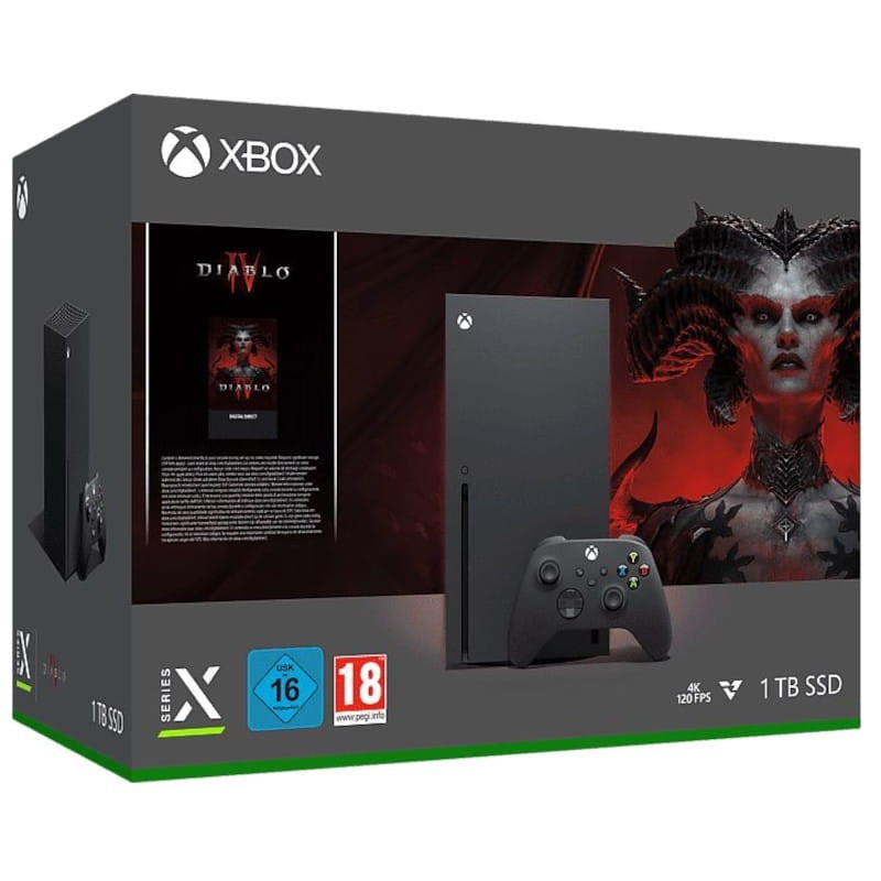 Xbox Seriesx X Console 1TB Preto + Jogo Diablo IV  - 1