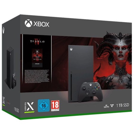 Consola Xbox Seriex X 1TB Negro + Juego Diablo IV