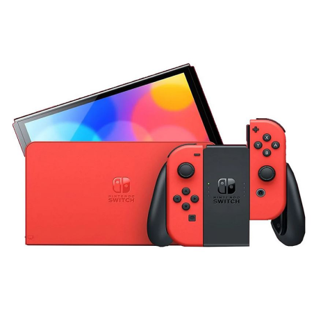 Nintendo Switch Versão OLED Mario Red Edition / Inclui base/ 2 controladores Joy-Con  - 1