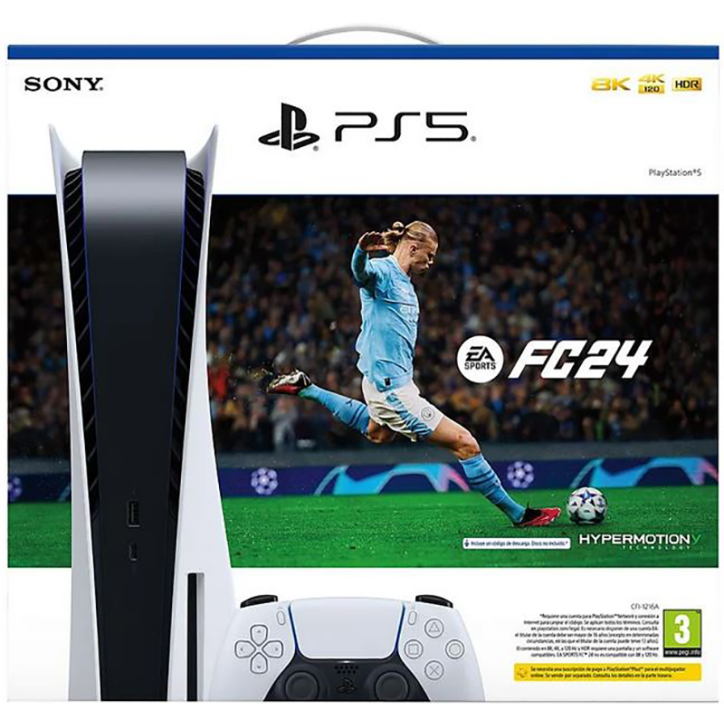 Console Sony PS5 (Playstation 5) Físico 825GB com Disco + Jogo FC