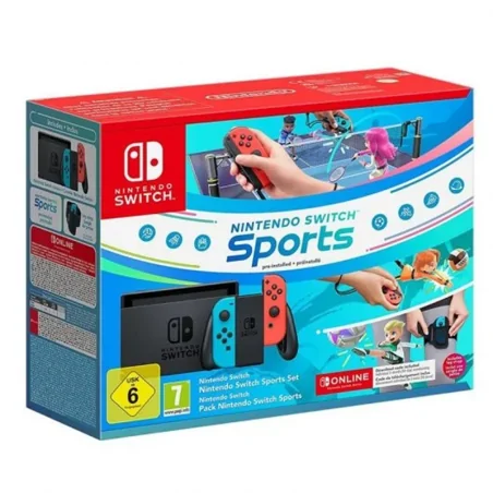 NINTENDO SWITCH + NINTENDO SWITCH SPORTS + SUSCRIPCION 12 MESES NINTENDO SWITCH ONLINE NINTENDO 278,95 €