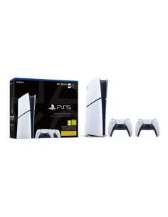 Chassi Digital Sony Ps5 Slim D + 2 Dualsense Branco