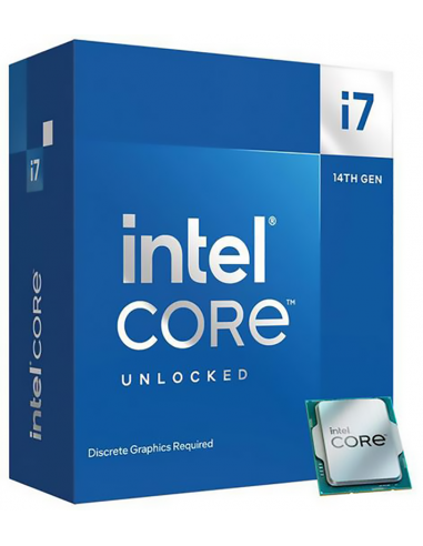 Procesador Intel Core I7 14700KF 5.6 Ghz 33 MB LGA 1700 BOX INTEL - 1