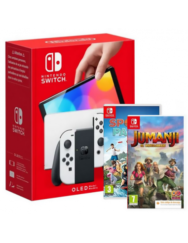 Pack Nintendo Switch OLED Banca+ Sports Party CODE + Jumanji El Videojuego CODE  - 1