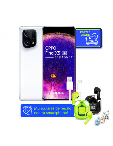 Smartphone Oppo Find X5 5G 8GB 256GB Branco Oppo Smartphone - 1