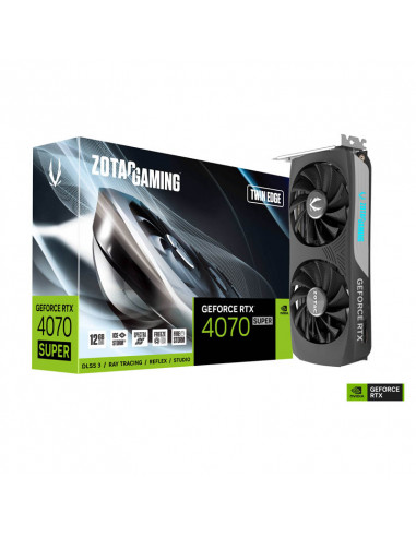 Tarjeta Gráfica Zotac Gaming GeForce RTX 4070 SUPER Twin Edge 12GB GDDR6X DLSS3 Zotac - 1