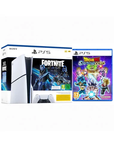 SONY PlayStation 5 SLIM COM LEITOR + FORTNITE COBALT STAR + DRAGON BALL SPARKING ZERO PS5 SLIM-COBALT-DBFZ Sony - 1