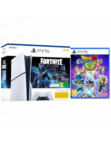 SONY PlayStation 5 SLIM COM LEITOR + FORTNITE COBALT STAR + DRAGON BALL SPARKING ZERO PS5 SLIM-COBALT-DBFZ Sony - 1