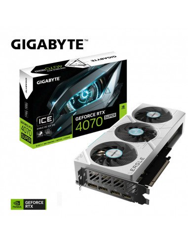 TARJETA GRAFICA Gigabyte GeForce RTX 4070 SUPER EAGLE OC ICE 12GB GDDR6X GV-N407SEAGLEOC ICE-12GD Gigabyte - 1