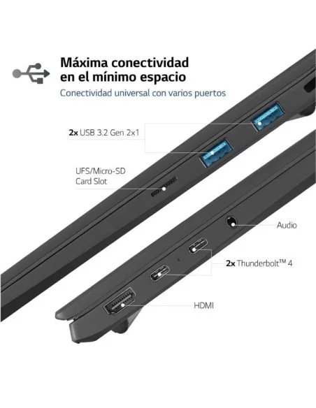 LG Gram 17Z90R-E.AD78B Intel Core i7-1360P 32GB 1TB SSD GeForce RTX 3050 17' Win11