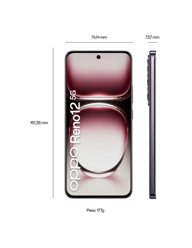 OPPO RENO 12 12+256GB 5G NEGRO MARRÓN