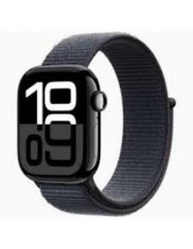 APPLE WATCH SÉRIE 10 42MM JET BLACK ALUMÍNIO COM TINTA PULSEIRA DESPORTIVA GPS + TELEMÓVEL MWX83QC/A