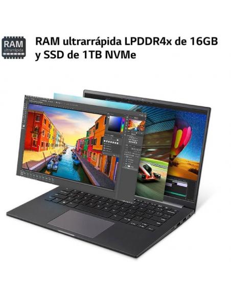 LG Ultra 16UD70R-G.AX56B Ryzen 5 7530U 16GB 512GB SSD 16' FreeDOS LG - 3