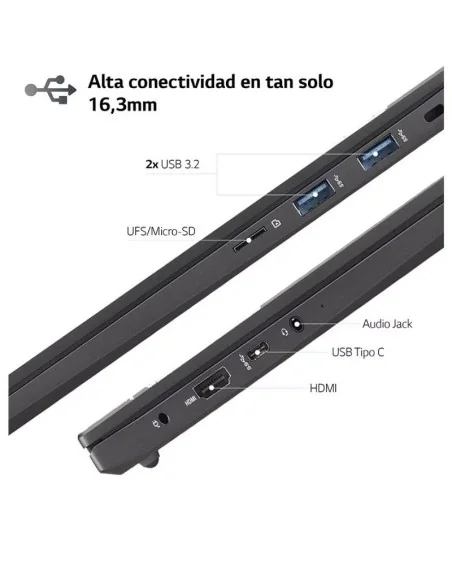 LG Ultra 16UD70R-G.AX56B Ryzen 5 7530U 16GB 512GB SSD 16' FreeDOS-Portáteis-Electro-tienda.net