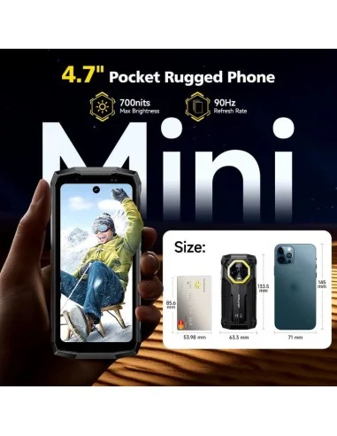 Ulefone Armor Mini 20T Pro 5G,8GB+256GB-Preto