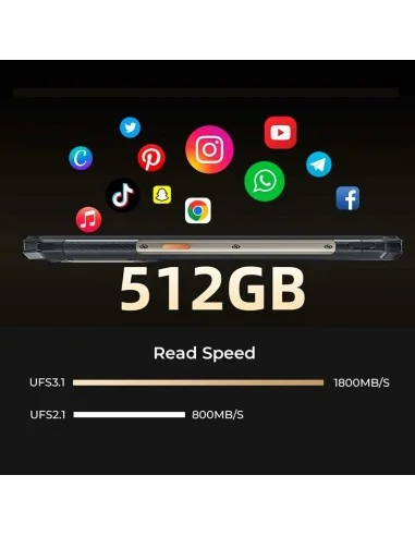 Oukitel WP30 Pro 12GB 512GB Negro - Teléfono móvil rugged