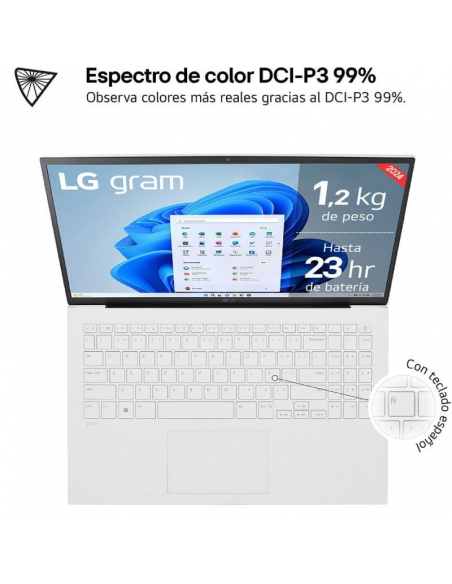 LG Gram 15Z90S-G AA74B Intel Core Ultra 7-155H 16GB 512GB SSD 15.6 Win11 LG 978,95 €