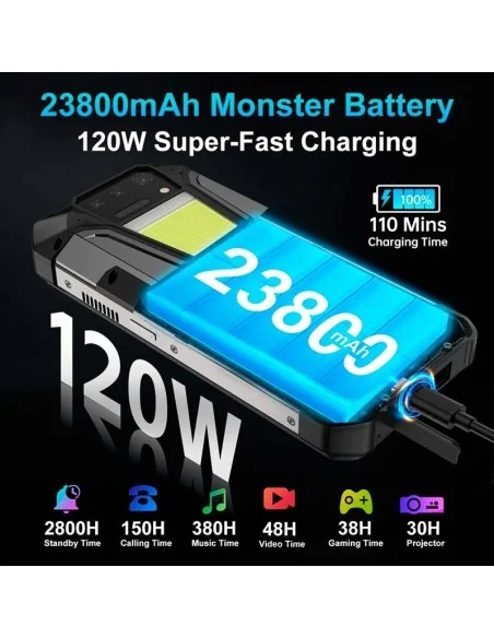 Unihertz 8849 Tank 2 Pro Proyector 12GB 512GB-MOVILES Y SMARTPHONE-Electro-tienda.net