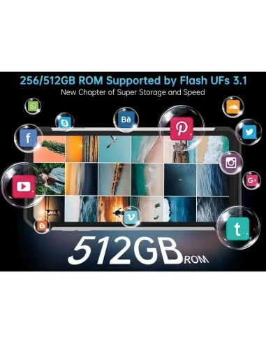 Unihertz 8849 Tank 3S 16GB 512GB Preto - Telemóvel