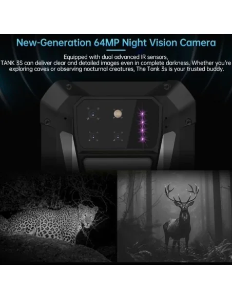 Unihertz 8849 Tank 3S 16GB 512GB Negro - Teléfono móvil