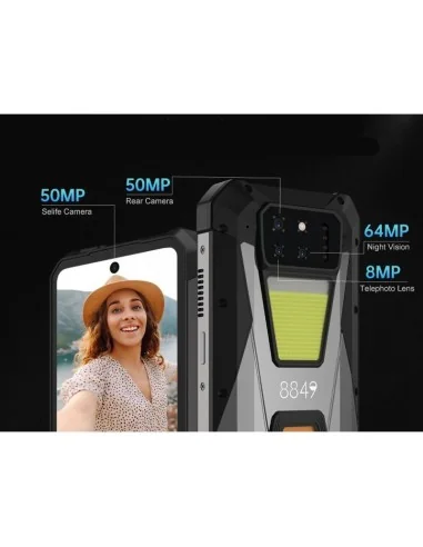 Unihertz 8849 Tank 3S 16GB 512GB Negro - Teléfono móvil