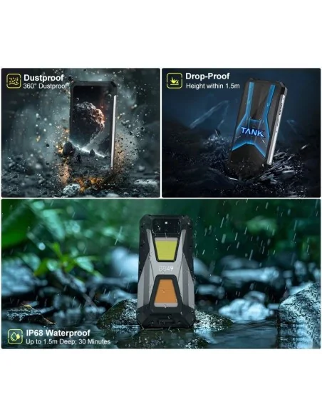 Unihertz 8849 Tank 3S 16GB 512GB Negro - Teléfono móvil