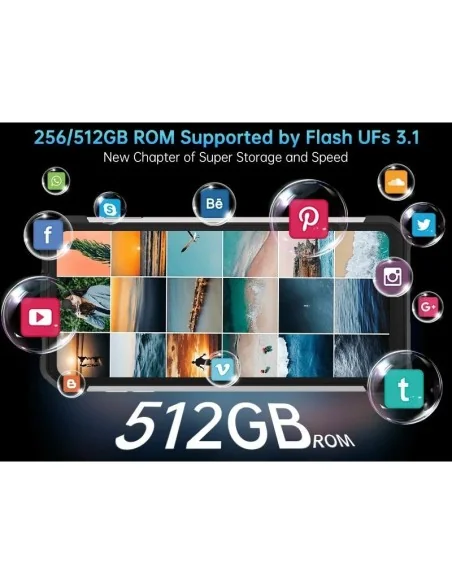 Unihertz 8849 Tank 3S 12GB 256GB Negro - Teléfono móvil