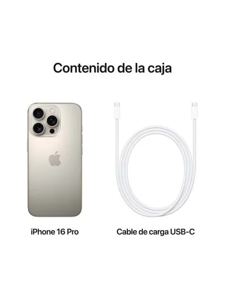 APPLE IPHONE 16 PRO 1TB TITANIO NATURAL-MOVILES Y SMARTPHONE-Electro-tienda.net