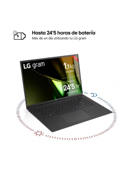 PORTATIL LG Gram 16Z90S-G.AD89B Intel Core Ultra 7 155H 32GB 1TB SSD 16" Windows 11 LG 1.436,95 €