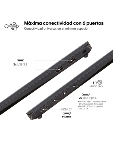 Portátil LG Gram 15Z90S-V.AP55B Intel Core Ultra 5-125H 16GB 512GB SSD 15.6' Win11 Pro