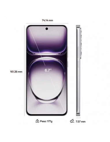 Oppo Reno12 5G 12GB/256GB Plata - Teléfono móvil Oppo 309,95 €