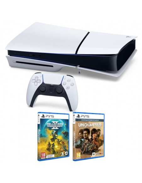 Consola Sony PS5 Chasis D + Helldivers 2 + Uncharted Col. Legado de los ladrones Sony 536,95 €