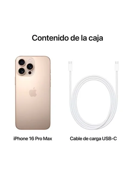 APPLE IPHONE 16 PRO MAX, 1 TB, DESERT TITANIUM-MÓVEIS/TABLET-Electro-tienda.net