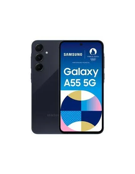 SAMSUNG GALAXY A55, 8+128GB, 5G, AZUL OSCURO-MOVILES Y SMARTPHONE-Electro-tienda.net