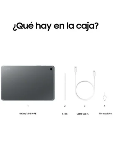 Tablet Samsung Galaxy Tab S10 FE 10.9', 8GB + 256GB, Octacore, Gris