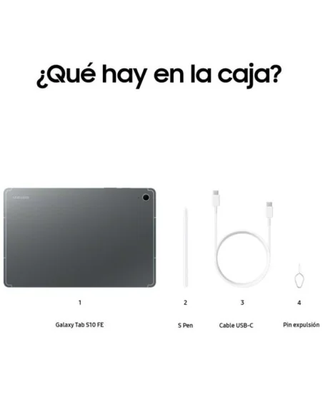 Tablet Samsung Galaxy Tab S10 FE 10.9', 8GB + 256GB, Octacore, Gris