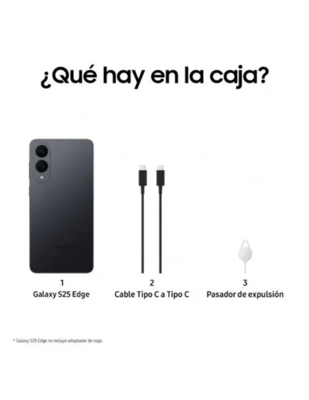 SAMSUNG GALAXY S25 EDGE, 5G, 12 GB, 512 GB TITÂNIO PRETO