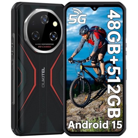 OUKITEL WP55 PRO, 5G 16GB+512GB, VERMELHO ROBUSTO