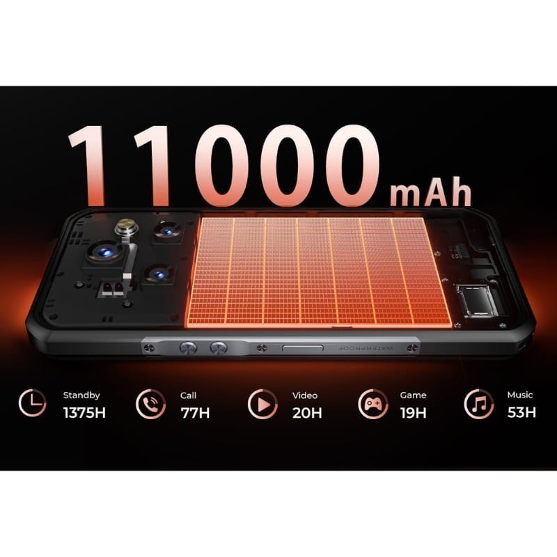 OUKITEL WP55 PRO, 5G, 16GB+512GB, NEGRO RUGGED