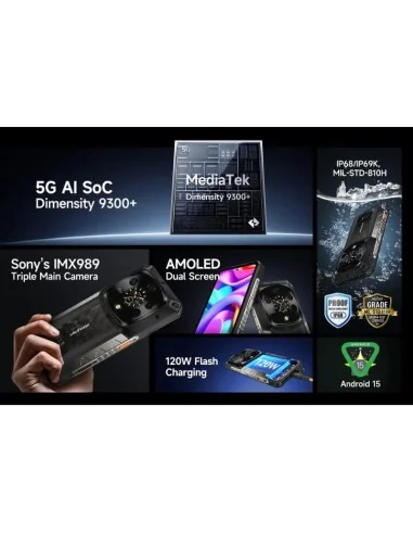 ULEFONE ARMOR 28 ULTRA, VERSÃO TÉRMICA, 16 GB + 1 TB, 5G, PRETO