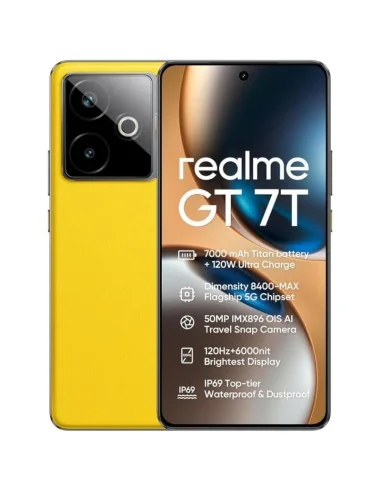 REALME GT 7T, 12GB+512GB, AMARILLO-MOVILES Y SMARTPHONE-Electro-tienda.net