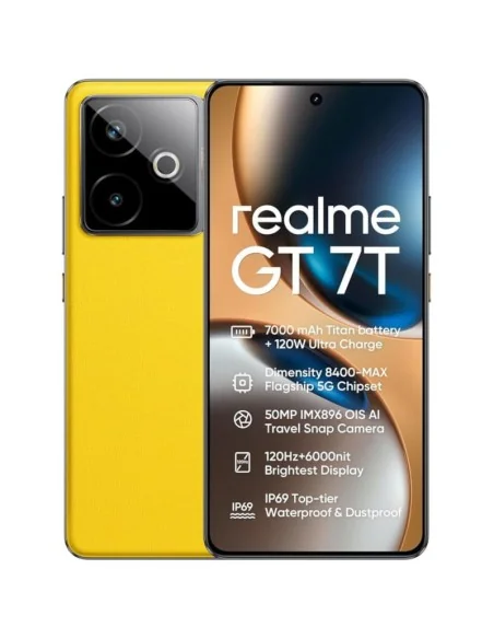 REALME GT 7T, 12GB+512GB, AMARILLO-MOVILES Y SMARTPHONE-Electro-tienda.net