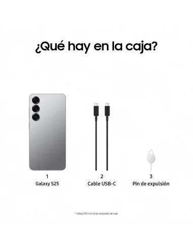 SAMSUNG GALAXY S25, 12GB+512GB, 5G, PLATA