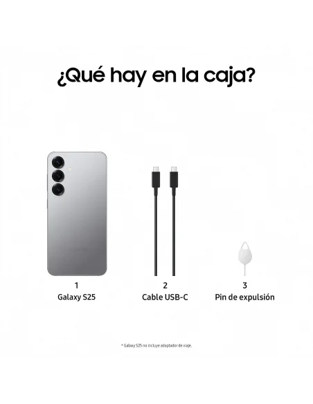 SAMSUNG GALAXY S25, 12GB+512GB, 5G, PLATA
