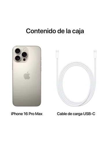 APPLE IPHONE 16 PRO MAX, 256GB/TITÂNIO NATURAL-MÓVEIS/TABLET-Electro-tienda.net