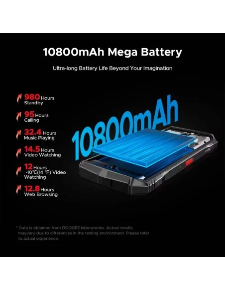 Doogee S118 Pro 5G | 8GB RAM + 512GB | Vermelho | Telemóvel