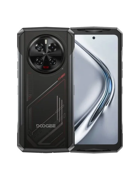 Doogee V40, 5G, 12GB+512GB, Preto/Vermelho Robusto