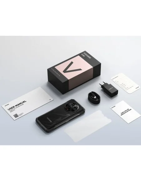Doogee V40, 5G, 12GB+512GB, Preto/Vermelho Robusto