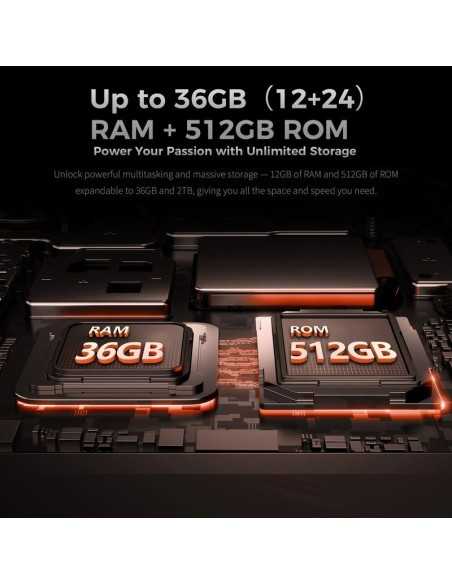 Oukitel WP56, 5G, 12GB+512GB/Preto Rugged