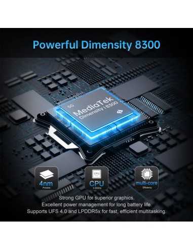 Projetor de Cinema, Unihertz Tank 4 Pro 5G, 18 GB+1TB/Preto Robusto